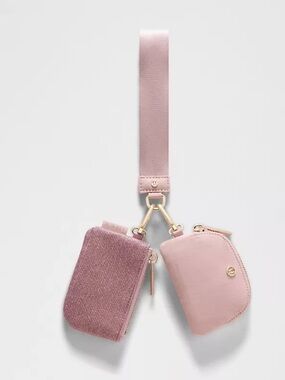lululemon Pink Double Pouch Strap Key & Card Holder